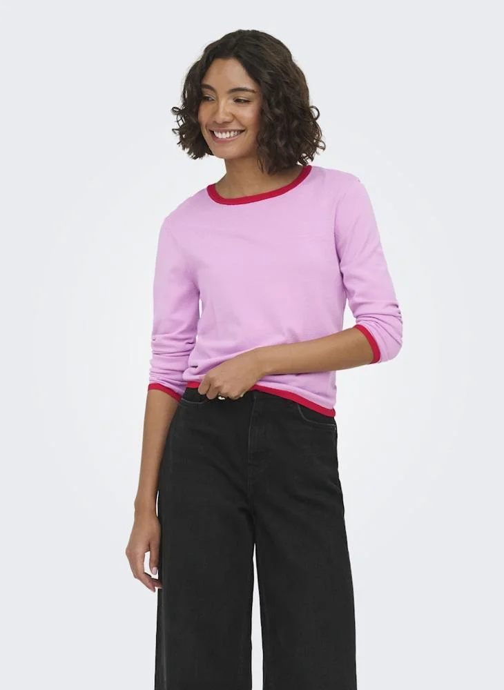 اونلي Casual Long Sleeve O-Neck Top