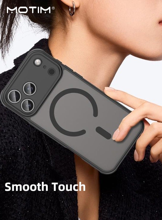 Motim iPhone 17 Pro Max Full-coverage Case 6.9-inch, Built-in Magnetic Ring, Upgraded Camera Protection, Compatible with Magsafe, Military Grade Shockproof, Non-slip Transparent Case - Image 3