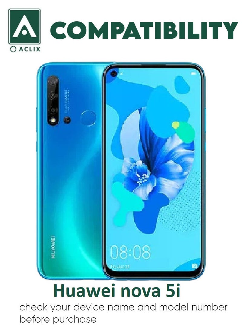 أكاليكس 5 قطع، حماية شاشة،  لهاتف هواوي نوفا 5i  ، جودة ممتازة. - Image 3