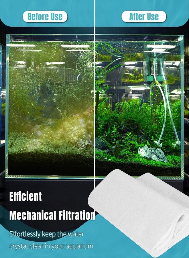 باوفلي وسادة ترشيح تلميع أحواض السمك من باوفلاي، وسادة تلميع مياه دقيقة 100 ميكرون لمرشحات أحواض السمك، خيط ترشيح أحواض السمك قابل للقص حسب المقاس 36 × 24 بوصة، وسادة وسائط ترشيح عالية الكثافة للبرك والأحواض. - Image 4