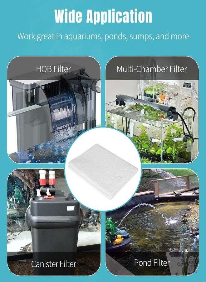 باوفلي وسادة ترشيح تلميع أحواض السمك من باوفلاي، وسادة تلميع مياه دقيقة 100 ميكرون لمرشحات أحواض السمك، خيط ترشيح أحواض السمك قابل للقص حسب المقاس 36 × 24 بوصة، وسادة وسائط ترشيح عالية الكثافة للبرك والأحواض. - Image 3