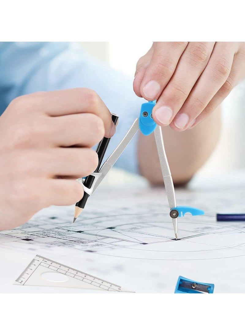 general Geometry Kit, 10-piece maths geometry kit including ruler, protractor, compass, eraser, pencil sharpener, pencil sharpener and drawing pencil - Image 2