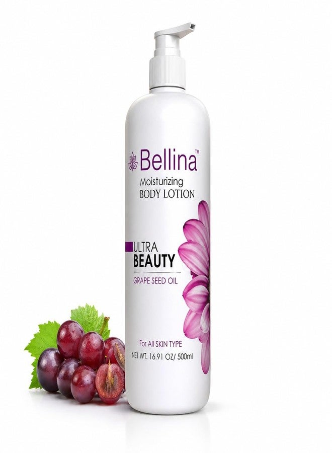 Bellina Moisturizing Body Lotion | 24H Hydration | Brightens Skin and Repairs Sun Damage | Lightweight, Quick Absorbing, Non-Sticky Formula | Daily Use Summer Cream Bodylotion For Men & Women | Suitable for All Skin Types | 500 ml - Image 1