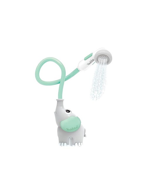 Yookidoo Baby Bath Shower Head - Elephant Water Pump with Trunk Spout Rinser - Control Water Flow from 2 Elephant Trunk Knobs for Maximum Fun in Tub or Sink for Newborn Babies