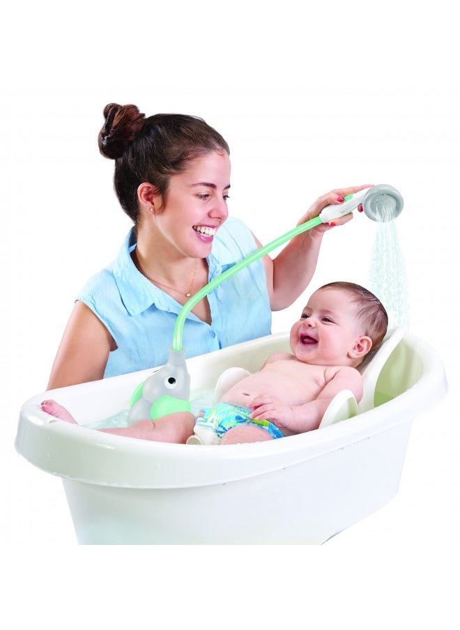 Yookidoo - Yookidoo Baby Bath Shower Head - Elephant Water Pump with Trunk Spout Rinser - Control Water Flow from 2 Elephant Trunk Knobs for Maximum Fun in Tub or Sink for Newborn Babies - Image 1