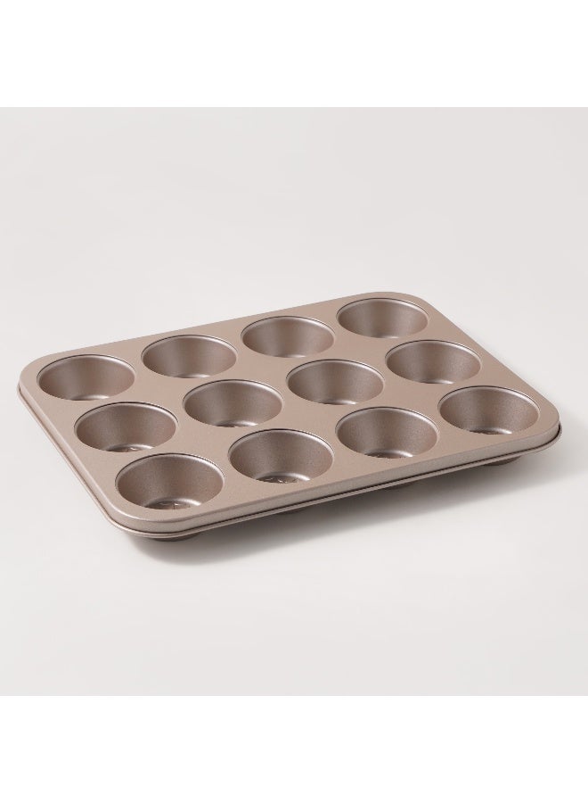 ألبرتو قالب مافن كربون ستيل 12 كوب - Image 1