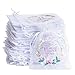 Bskifnn 50 Pcs Organza Bags Thank You Printed Satin Drawstring Organza Pouch Candy Bags Wedding Party Favor Gift Bag Jewelry Pouch White 448 Inch - Image 1