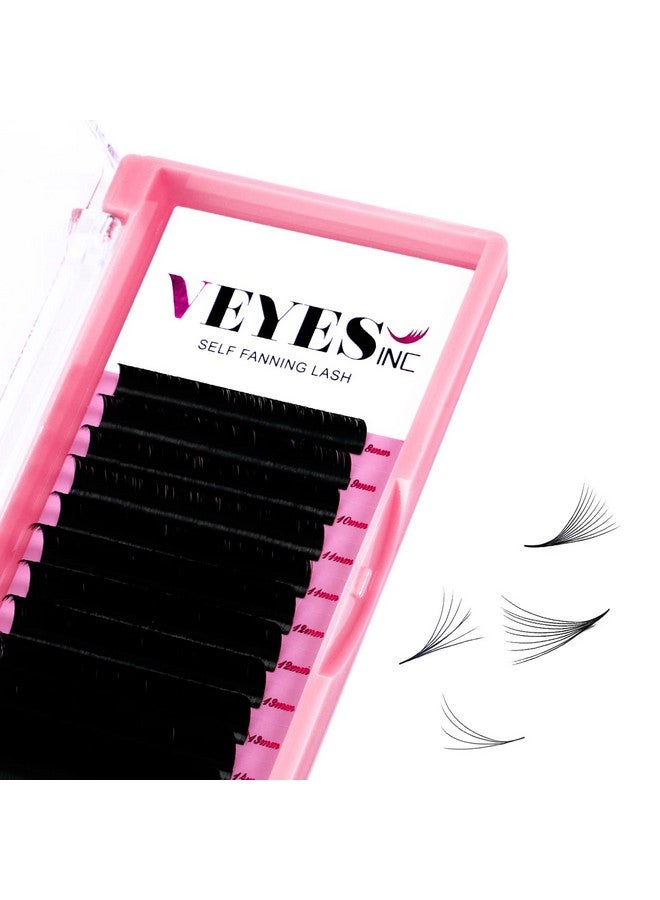 VEYES INC Eyelash Extension Easy Fan Volume Lashes Mixed Tray 0.05 D Curl 816Mm, Self Fanning Lash Extension Supplies.Premium Faux Mink Lashes Jet Black - Image 1