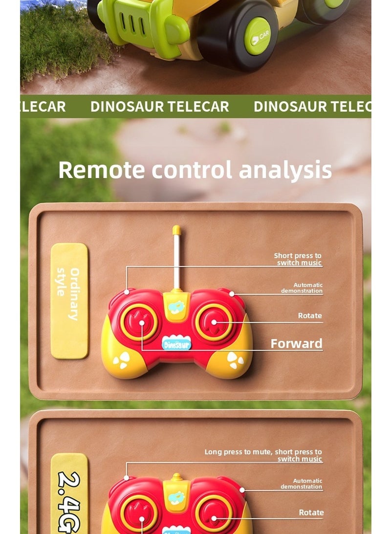 Dinosaur Remote Control Car, 2.4G Sound Light Remote Control Toy Car, Holiday Gift - Image 5