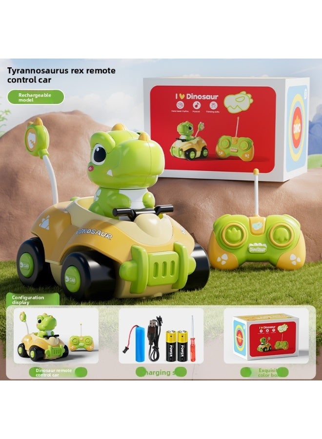 Dinosaur Remote Control Car, 2.4G Sound Light Remote Control Toy Car, Holiday Gift - Image 1