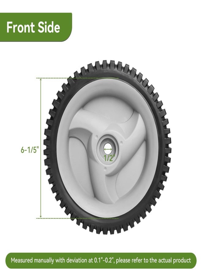 ranwin Front Drive Wheels Fit for Craftsman Mower - Front Drive Tires Wheels Fit for Craftsman & HU Front Wheel Drive Self Propelled Lawn Mower Tractor, Replaces 583719501 194231X460, 2 Pack - Image 3