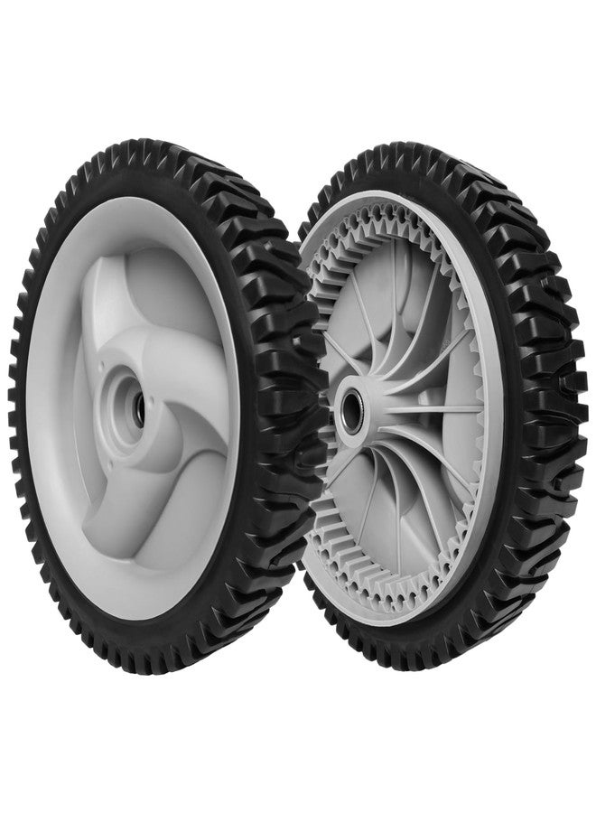 ranwin Front Drive Wheels Fit for Craftsman Mower - Front Drive Tires Wheels Fit for Craftsman & HU Front Wheel Drive Self Propelled Lawn Mower Tractor, Replaces 583719501 194231X460, 2 Pack - Image 1