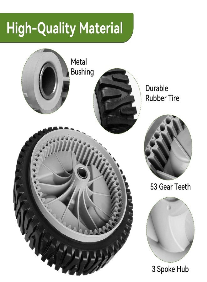 ranwin Front Drive Wheels Fit for Craftsman Mower - Front Drive Tires Wheels Fit for Craftsman & HU Front Wheel Drive Self Propelled Lawn Mower Tractor, Replaces 583719501 194231X460, 2 Pack - Image 5