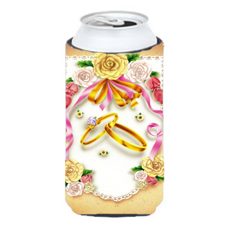 Caroline's Treasures ""Caroline's Treasures APH0604TBC Wedding Rings Tall Boy Koozie Hugger  Multicolor""