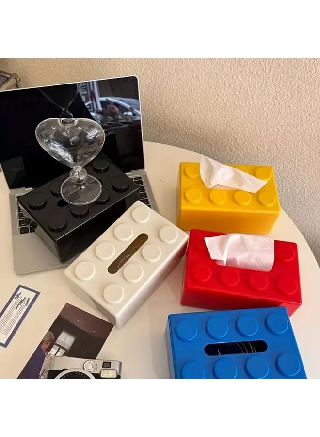 Red Brick Style Tissue Box Multifunctional Plastic Organizer For Kitchen Bathroom Living Room - Image 5