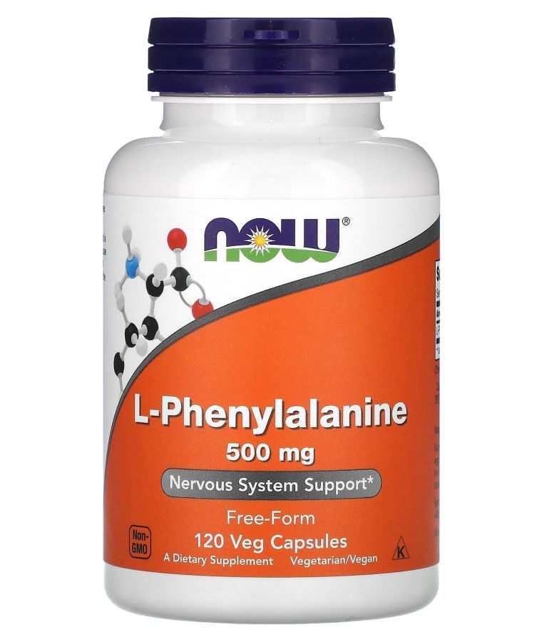now L-Phenylalanine 500 mg 120 Veg Capsules
