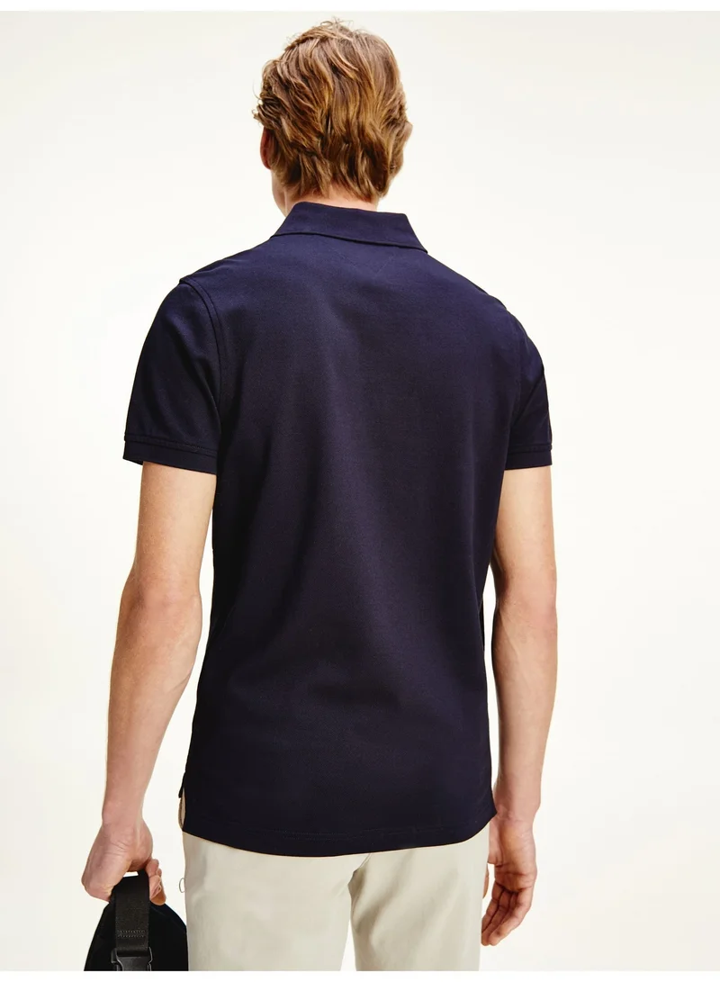 Tommy Hilfiger Desert Sky 1985 Slim Fit Pique Polo Shirt for Men | Best Price UAE
