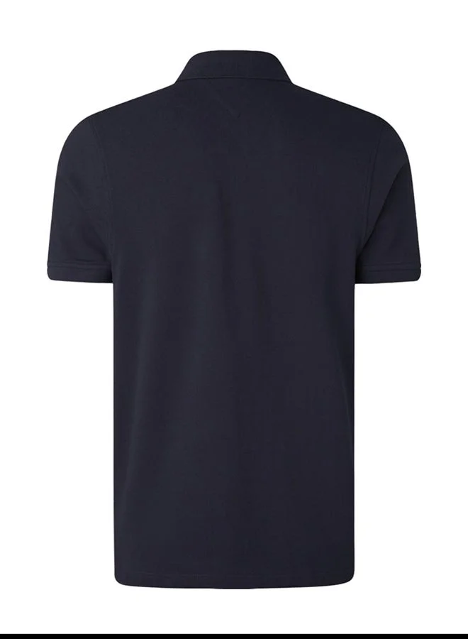 Tommy Hilfiger Desert Sky 1985 Slim Fit Pique Polo Shirt for Men | Best Price UAE