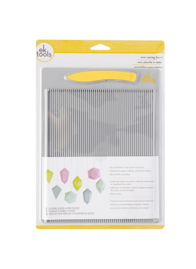 EK Tools Mini Scoring Board 7.5"X9.75" With Bone Folder Scoreboard For Paper Crafting Make Envelopes Cards Precision Photos And More  - Image 2