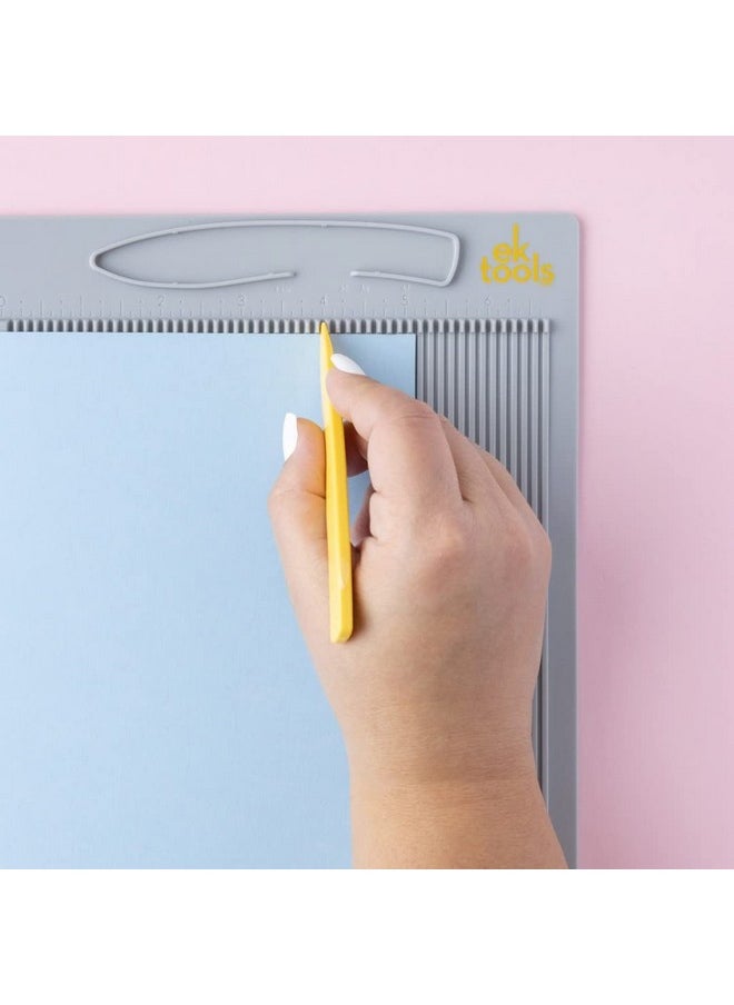 EK Tools Mini Scoring Board 7.5"X9.75" With Bone Folder Scoreboard For Paper Crafting Make Envelopes Cards Precision Photos And More  - Image 5