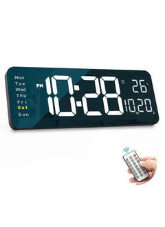 YD LED Digital Wall Clock with Large Display38.7x3.2x13centimeter  - Image 1