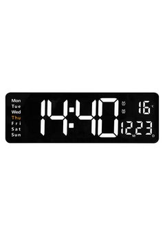 YD LED Digital Wall Clock with Large Display38.7x3.2x13centimeter  - Image 2