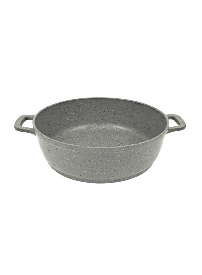 PROCILA Non-Stick Granite Shallow Pot Without Lid Grey 28cm - Image 1
