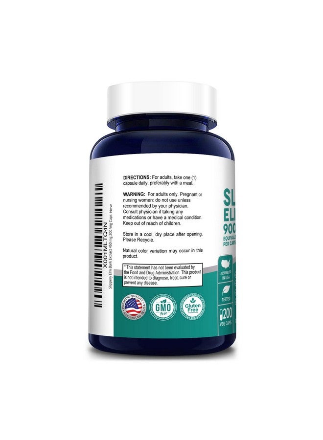 NusaPure Slippery Elm Bark Extract 9000 Mg 200 Veggie Capsules (Extract 20:1 Nongmo & Gluten Free) - Image 4