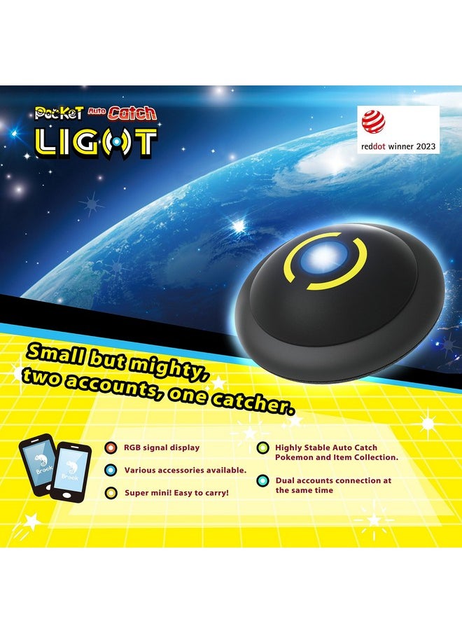 Brook - Pocket Auto Catch Light Dual Accounts Portable Version Of Auto Catcher, The Smallest Auto Catch Accessory As Airtag, 2P Auto Catching Pocket Monster Accessory - Image 1