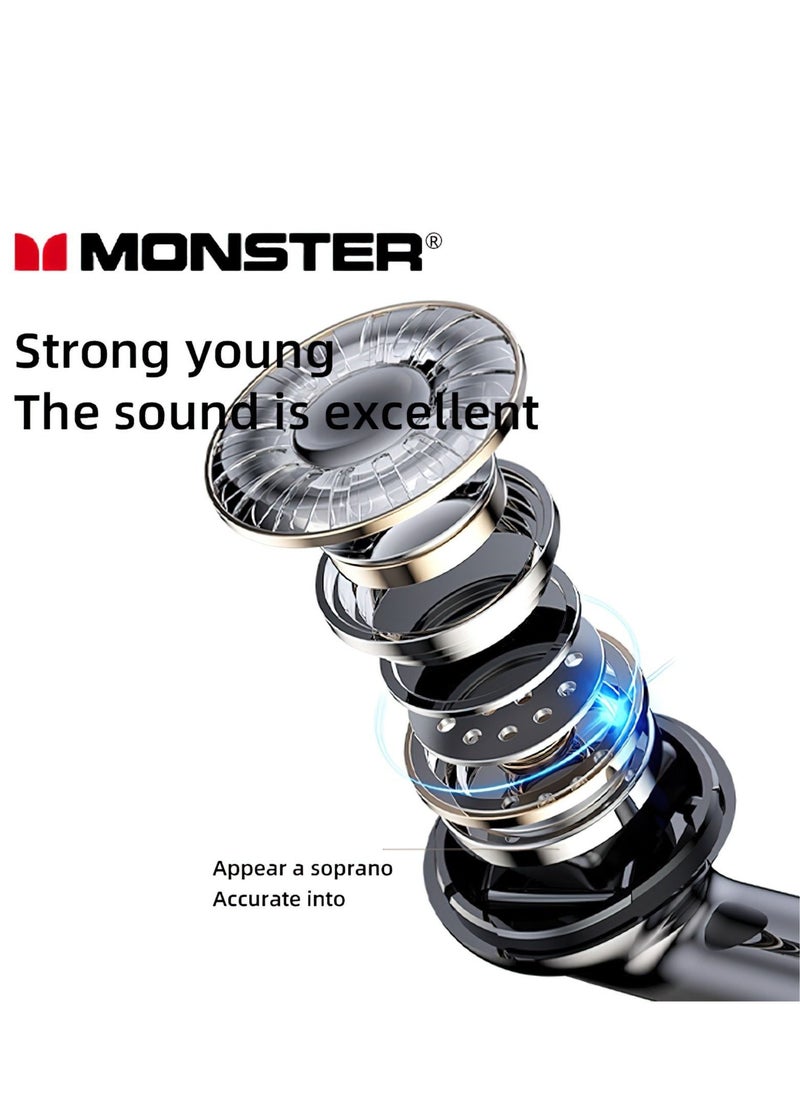 Monster - Monster Original XKT08 TWS Earphones Wireless Bluetooth 5.3 HiFi Headphones - Image 1