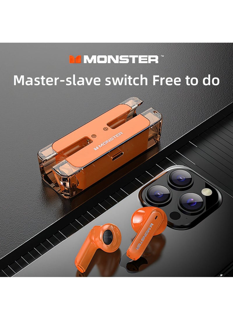 Monster - Monster Original XKT08 TWS Earphones Wireless Bluetooth 5.3 HiFi Headphones - Image 1
