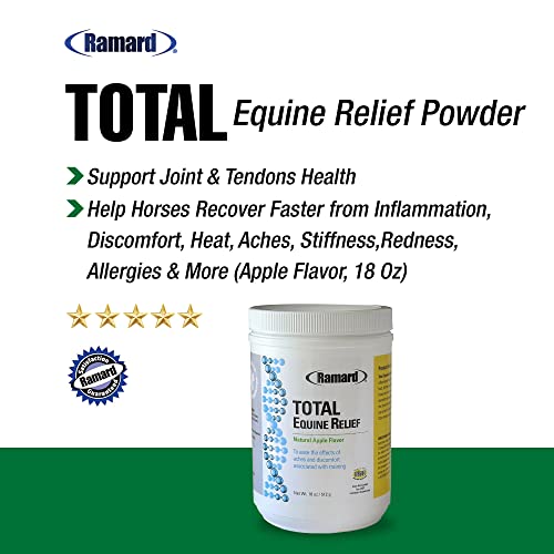 Ramard Total Equine Relief - Total Horse Joint Supplement for Total Body Equine Relief Powder, Tendon & Joint Health, Alleviating Swelling & Discomfort, Boosting Performance & Training 18oz Tub - Image 2