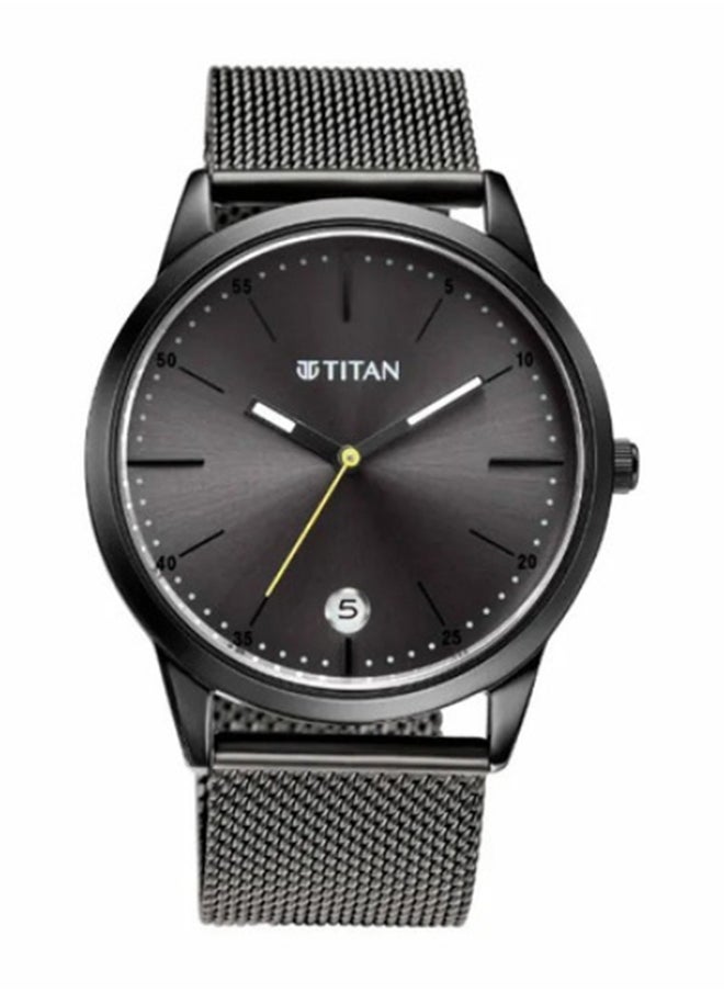 TITAN Elmnt Anthracite Dial Stainless Steel Strap Watch  - Image 1