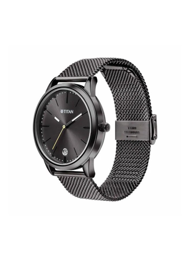 TITAN Elmnt Anthracite Dial Stainless Steel Strap Watch  - Image 2