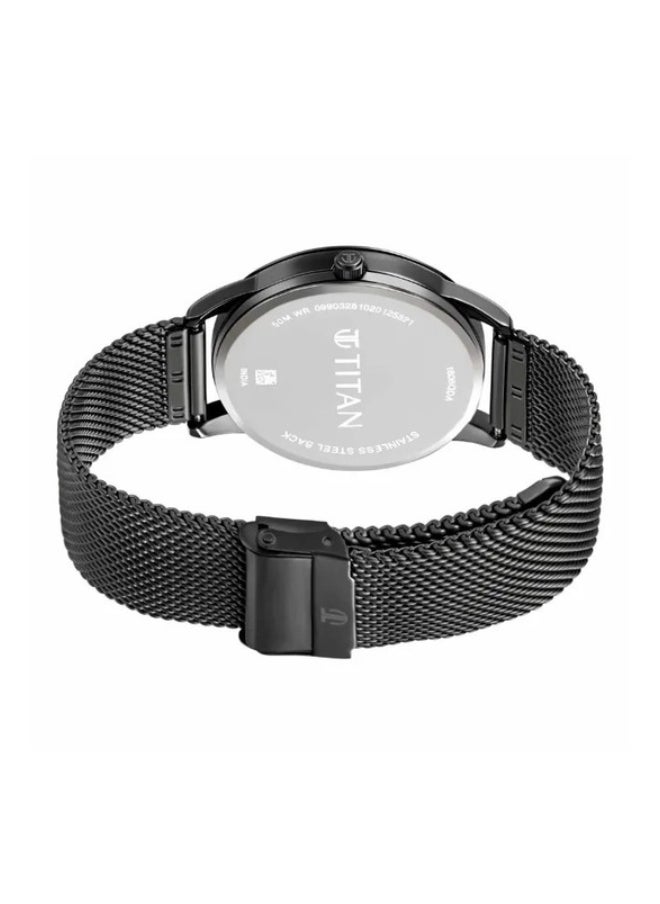 TITAN Elmnt Anthracite Dial Stainless Steel Strap Watch  - Image 5
