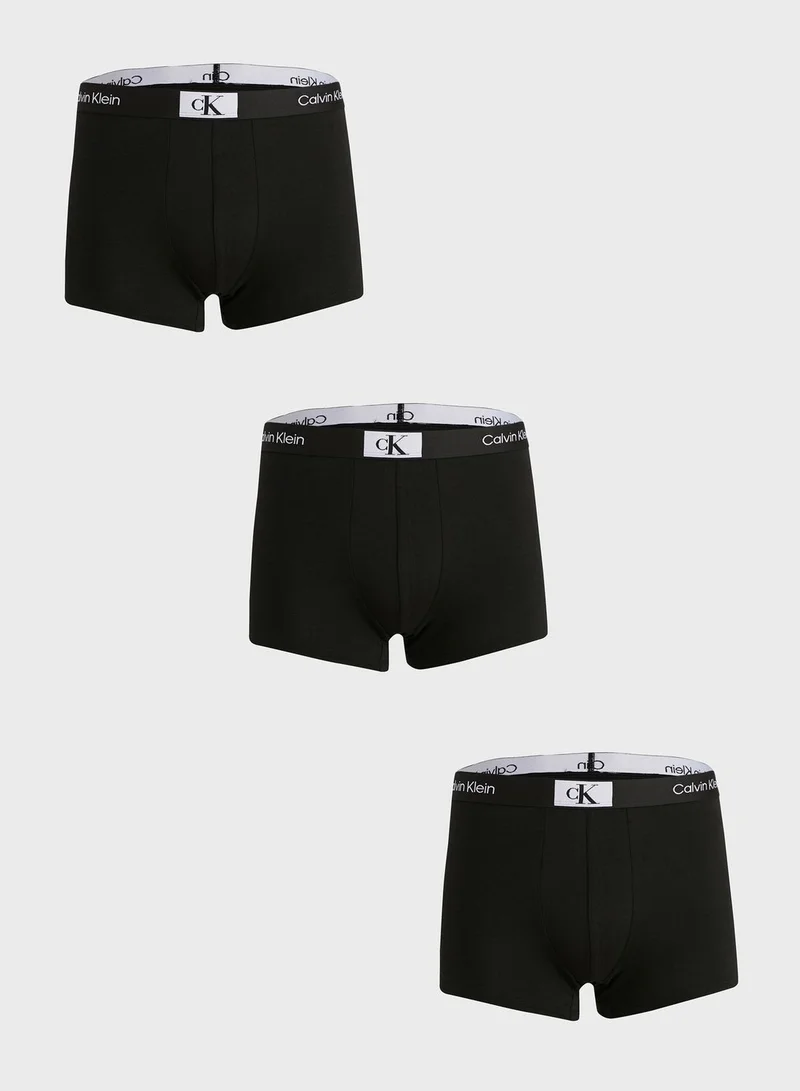 CALVIN KLEIN 3 Pack Essential Trunks