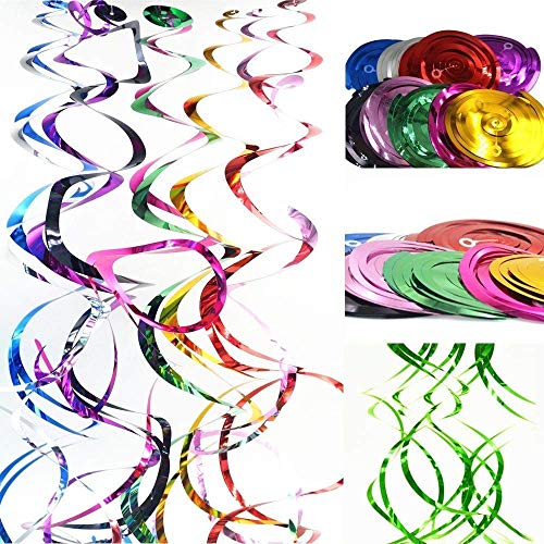 shoro safari animal jungle ceiling hanging swirl decorations cutout festive party supplies for boy and girl -12 pieces- Multi color - Image 2