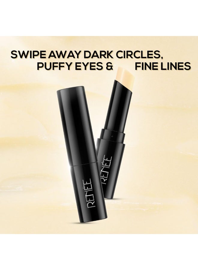 RENEE Retinol Eye Stick, Targets Wrinkles & Dark Circles, Revitalizes, Nourishes & Smooths Under-Eye Area, Infused with Retinol, Hyaluronic Acid, and Vitamin E, Travel Friendly, for All Skin Type, 2.9gm - Image 3