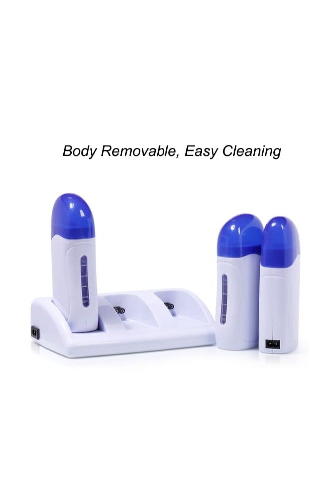 التداول الإلكتروني SD جهاز تسخين الشمع لإزالة الشعر الاحترافي ذو الأسطوانة الثلاثية 3 في 1 - Image 4