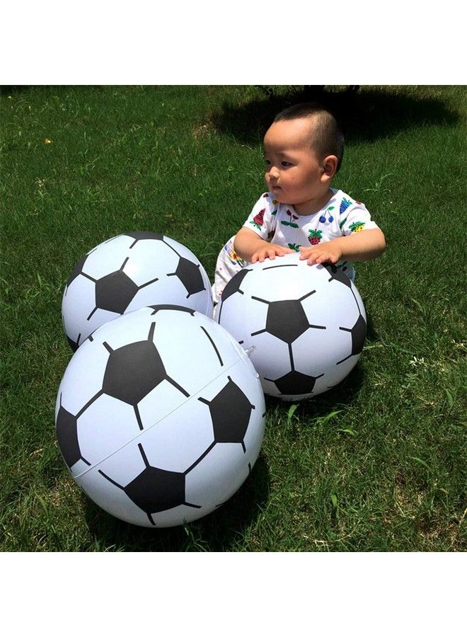NUOBESTY 4Pcs Soccer Beach Balls Inflatable Blow Up Football Game Beach Pool Party Toys For Children Adults  - Image 5