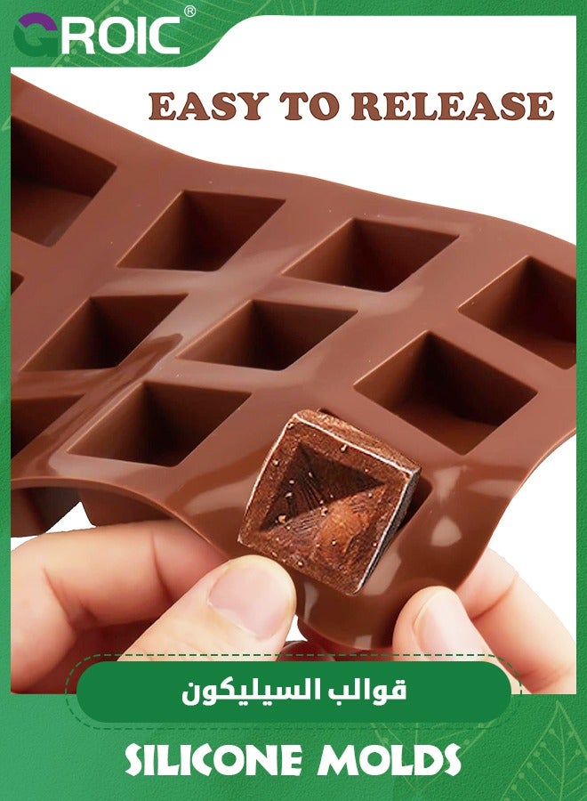 GROIC 6 Pcs Cute Silicone Molds - Fancy Shapes Small Chocolate Molds - Non-Stick, Candy Molds - Mini Chocolate Molds Silicone Trays for Cake Decorating,Cake Mold,Dessert Supplies - Image 4