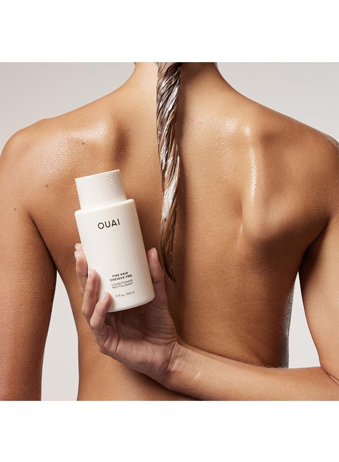 OUAI Fine Conditioner-Volumizing Fine Hair Conditioner，Adds Softness, Bounce and Volume，300ml - Image 3