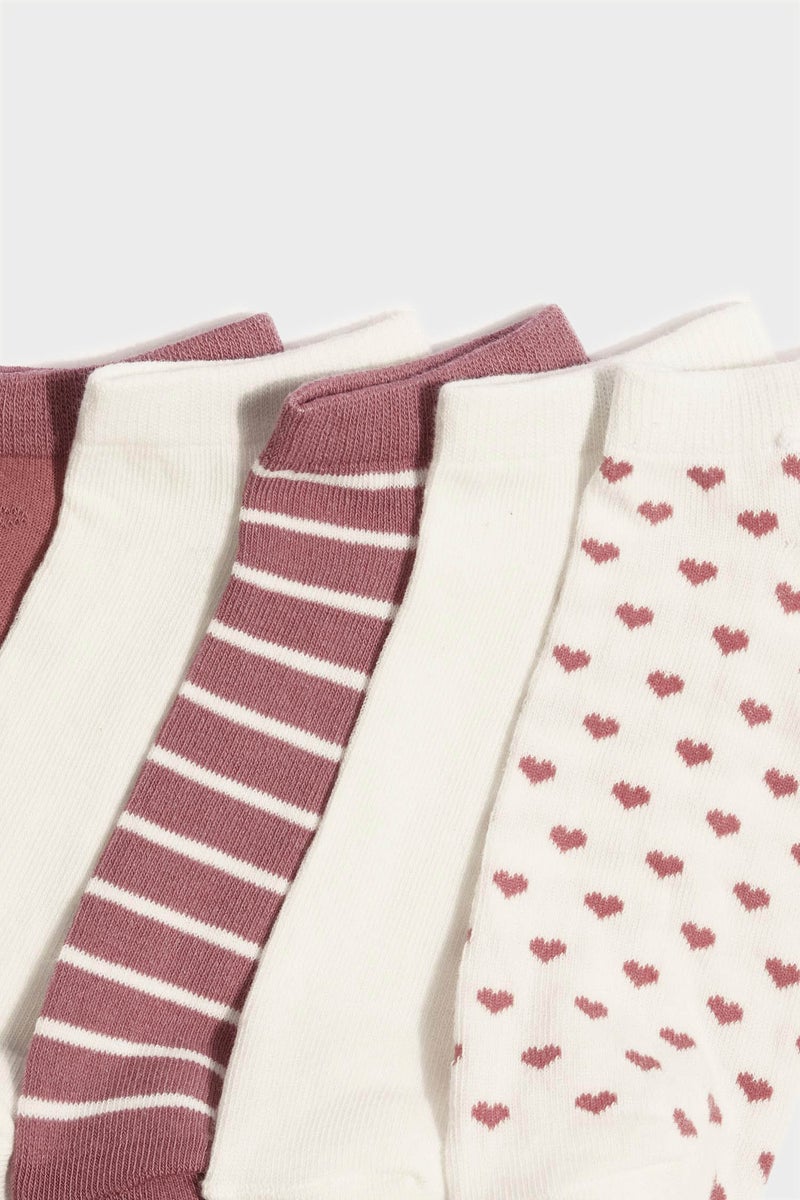 DeFacto Multicolour Woman Woman 5 Piece Short Socks Casual - Image 3