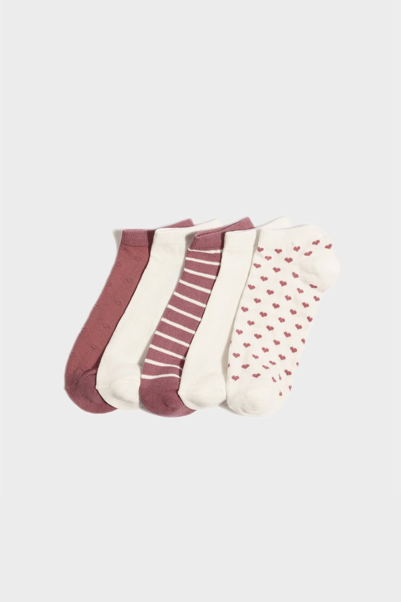 DeFacto Multicolour Woman Woman 5 Piece Short Socks Casual - Image 1