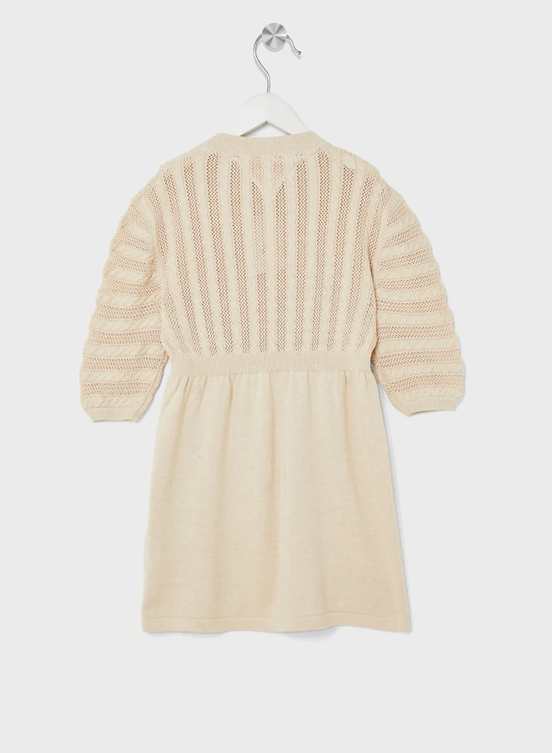 TOMMY HILFIGER Knit Bodice Dress