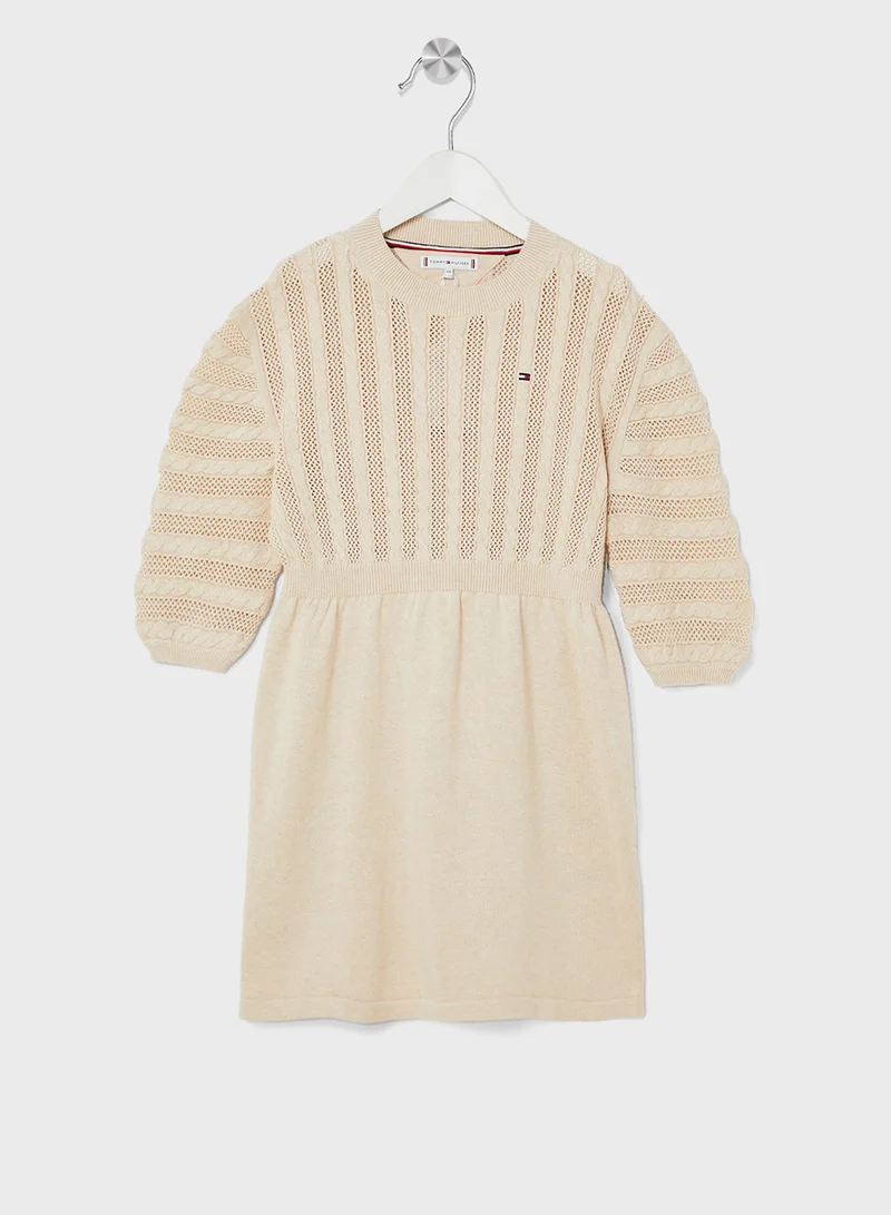 TOMMY HILFIGER Knit Bodice Dress