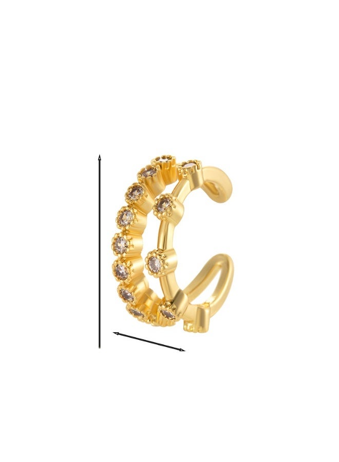 KUYING Fashionable Cartilage Ear Clip Without Ear Hole Puncture Earrings 