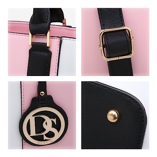 Dasein Satchel Purse Handbag for Women Large Shoulder Work Tote Bag With Matching Wallet - Image 3
