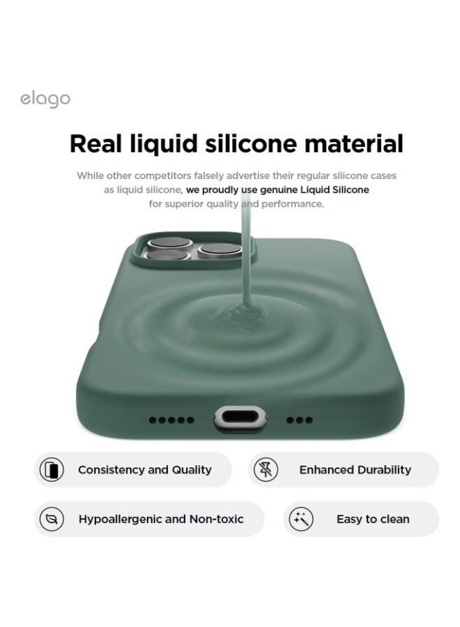 ACLIX I Phone 16 Pro case cover Full Body Protection, Shockproof, Slim, Anti-Scratch Soft Microfiber Lining - Midnight Green - Image 3