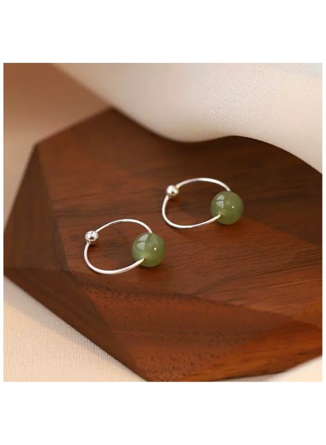 Goolsky Cool-Tone Minimalist Hoop Stud Earrings for Women – Small Niche Design, Inspired Elegant Everyday Jewelry  - Image 1